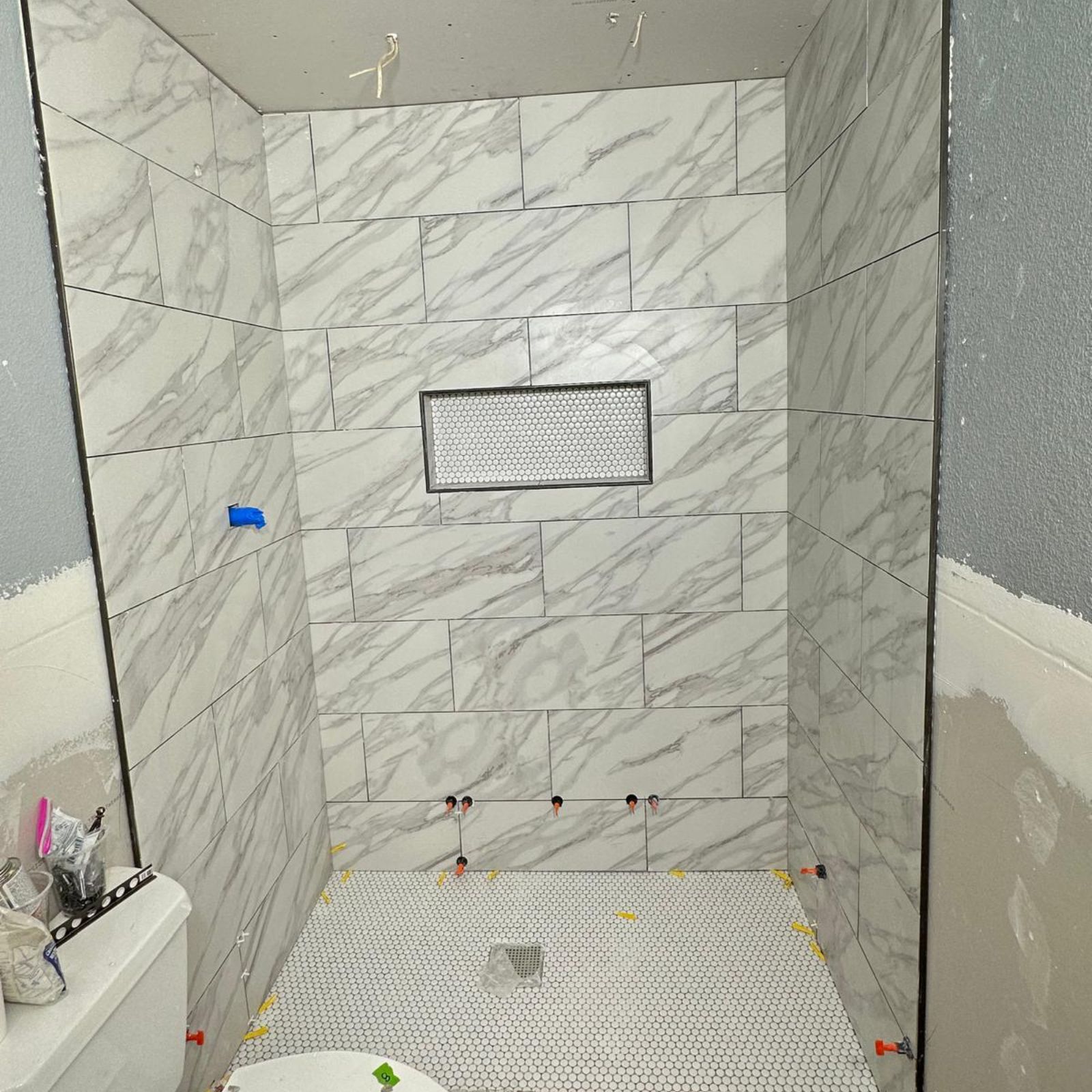 Tile installation